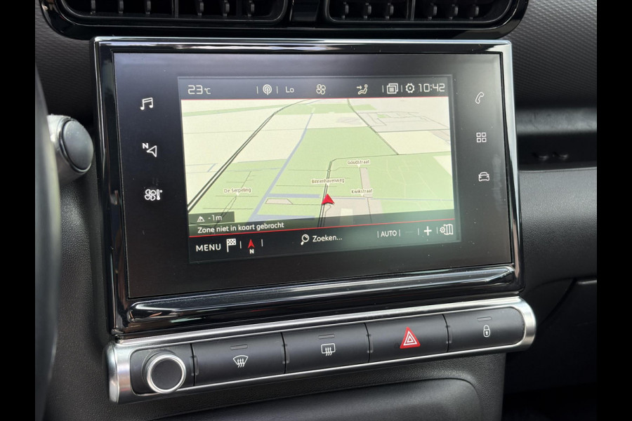 Citroën C3 Aircross 1.2 PureTech S&S Shine D-riem vv in 2024,Draadloze telefoonlader,Carplay,360°Camera,Pano,Navi,Trekhaak,Keyless,PDC V+A,110pk,Dodehoeksensor,Rijstrooksensor,N.A.P,Lm velgen,Apk tot 05-2027
