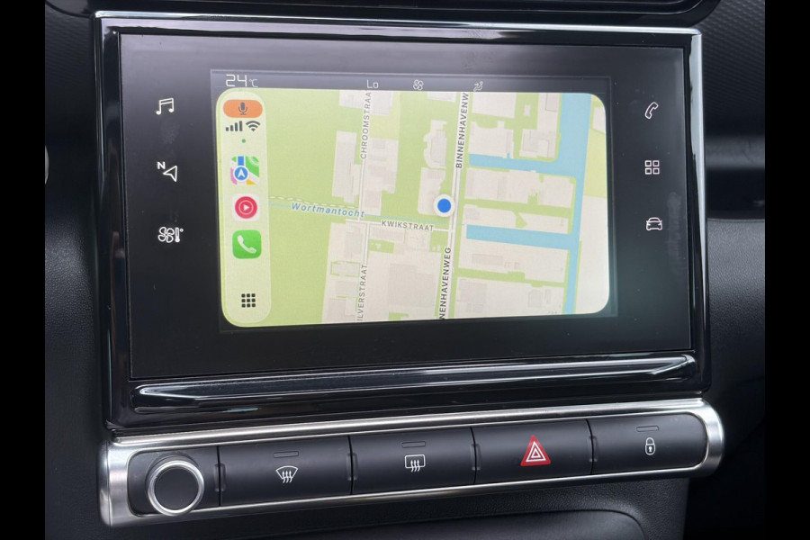 Citroën C3 Aircross 1.2 PureTech S&S Shine D-riem vv in 2024,Draadloze telefoonlader,Carplay,360°Camera,Pano,Navi,Trekhaak,Keyless,PDC V+A,110pk,Dodehoeksensor,Rijstrooksensor,N.A.P,Lm velgen,Apk tot 05-2027