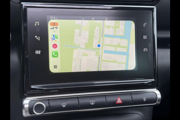 Citroën C3 Aircross 1.2 PureTech S&S Shine D-riem vv in 2024,Draadloze telefoonlader,Carplay,360°Camera,Pano,Navi,Trekhaak,Keyless,PDC V+A,110pk,Dodehoeksensor,Rijstrooksensor,N.A.P,Lm velgen,Apk tot 05-2027