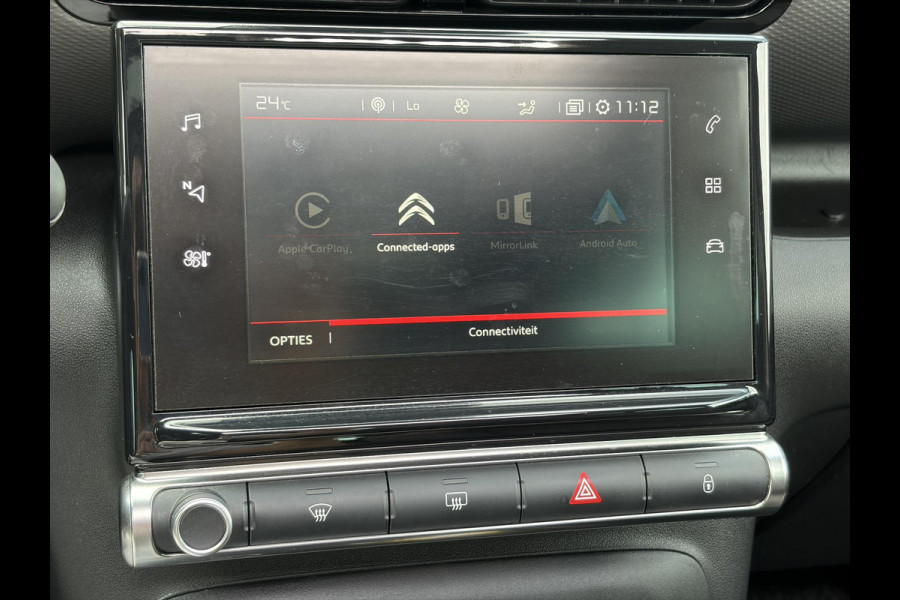 Citroën C3 Aircross 1.2 PureTech S&S Shine D-riem vv in 2024,Draadloze telefoonlader,Carplay,360°Camera,Pano,Navi,Trekhaak,Keyless,PDC V+A,110pk,Dodehoeksensor,Rijstrooksensor,N.A.P,Lm velgen,Apk tot 05-2027