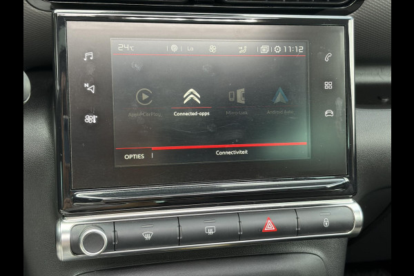 Citroën C3 Aircross 1.2 PureTech S&S Shine D-riem vv in 2024,Draadloze telefoonlader,Carplay,360°Camera,Pano,Navi,Trekhaak,Keyless,PDC V+A,110pk,Dodehoeksensor,Rijstrooksensor,N.A.P,Lm velgen,Apk tot 05-2027
