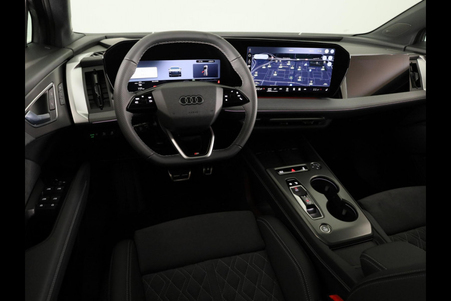 Audi Q4 e-tron S edition quattro performance 82 kWh 340pk | Panoramadak | 1 inch Lichtmetalen velgen | Akoestisch glas | Head up Display | Elek.verst.best.stoel geheugen | Lederen bekleding