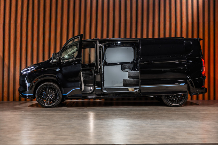 Ford E-Transit Custom 340 L2H1 Sport 71 kWh | Driving Assistant | 360 Camera | DSS LED | B&O | L+R Schuifdeur | CarPlay | Navigatie | 3-Zitter | Elek stoelen
