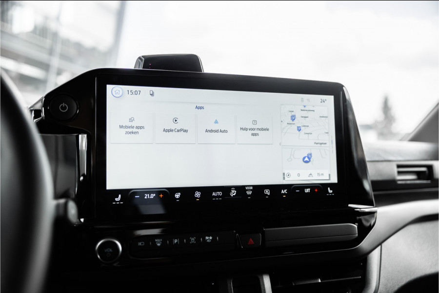 Ford E-Transit Custom 340 L2H1 Sport 71 kWh | Driving Assistant | 360 Camera | DSS LED | B&O | L+R Schuifdeur | CarPlay | Navigatie | 3-Zitter | Elek stoelen