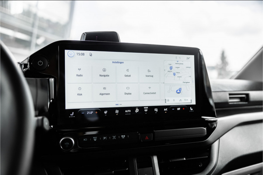 Ford E-Transit Custom 340 L2H1 Sport 71 kWh | Driving Assistant | 360 Camera | DSS LED | B&O | L+R Schuifdeur | CarPlay | Navigatie | 3-Zitter | Elek stoelen