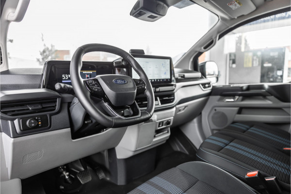 Ford E-Transit Custom 340 L2H1 Sport 71 kWh | Driving Assistant | 360 Camera | DSS LED | B&O | L+R Schuifdeur | CarPlay | Navigatie | 3-Zitter | Elek stoelen