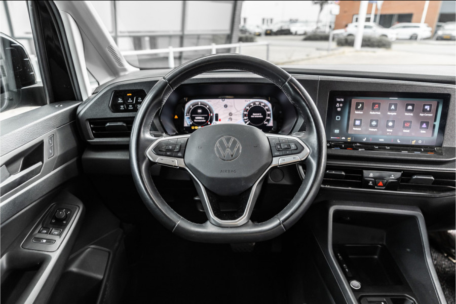 Volkswagen Caddy Cargo Maxi 2.0 TDI | ACC | Camera | Trekhaak | L+R Schuifdeur | CarPlay | Dodehoek detectie | Stoelverwarming | LED | Trekhaak | Lederen bekleding | Sidebars | Betimmering | 18'' Sport velgen | Orig. NL Auto