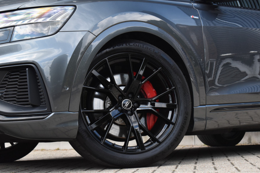 Audi Q8 55 TFSI e Quattro Pro Line S | ACC | RS-Seats | Head-Up | B&O | Softclose | 22'' Wielen | Stuurverwarming | Matrix | Nachtzicht |