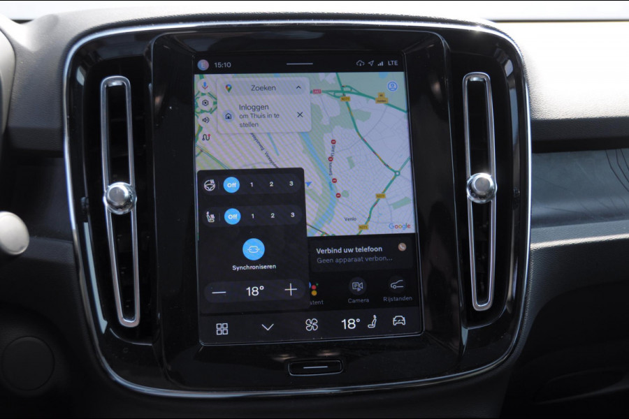 Volvo C40 252PK Automaat Single Ext. Range Plus 82 kWh / Adaptive cruise control  / Pilot assist / BLIS / Stoel en stuur verwarming / Elektrische achterklep / Parkeersensoren met camera / Google infotainment / Panoramadak