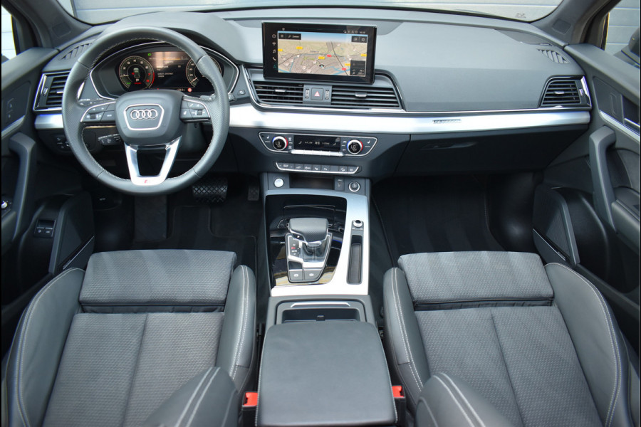 Audi Q5 55 TFSI e S-Line 367 Pk Pano Lucht Carbon Sfeer Oled Keyless Massage 21 Inch