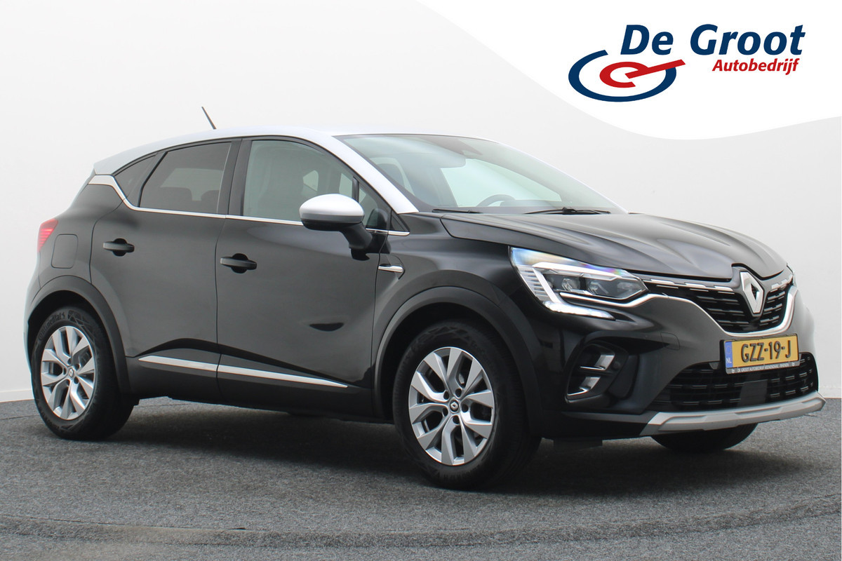 Renault Captur 1.0 TCe 90 Intens Leder/Stof, Climate, Cruise, Apple Carplay, LED, DAB, Trekhaak, 17''