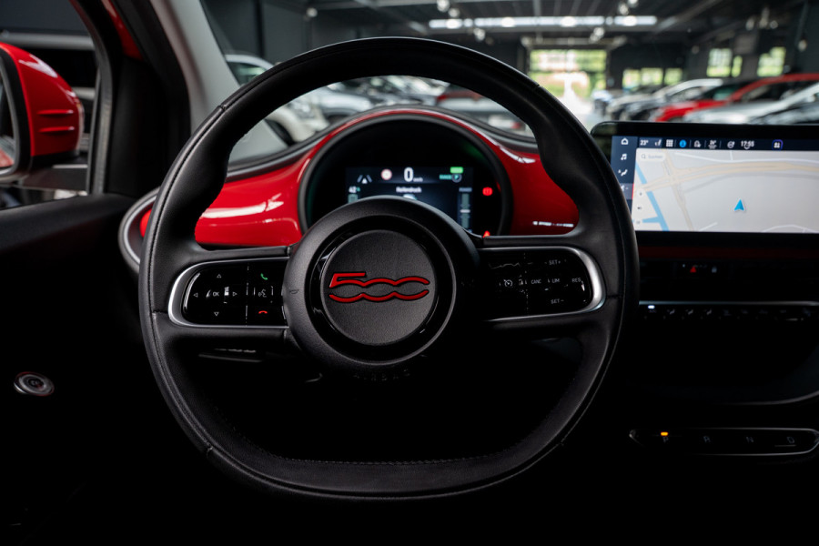 Fiat 500 24 kWh Navi Airco Stoelverwarming Cruise C. 3-Fase LED Carplay BTW auto SOH: 95,0%