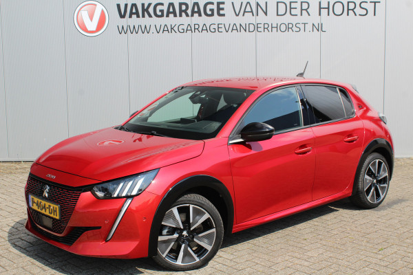 Peugeot e-208 EV GT Première 1 fase 50 kWh ELEKTRISCH ! Zeer nette en goed onderhouden wagen ! Autm.airco, dodehoek assistent, cruise control, metallic lak, LM wielen, navigatie, telefoon voorb., USB, digitaal dashb., LED verl. etc