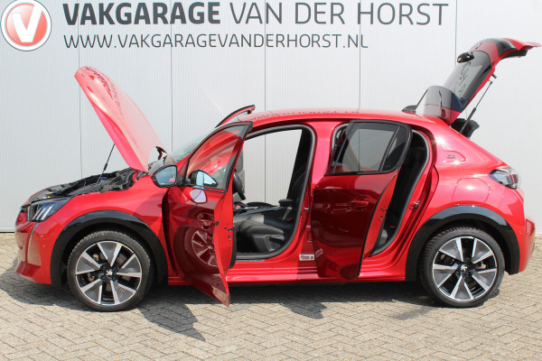 Peugeot e-208 EV GT Première 1 fase 50 kWh ELEKTRISCH ! Zeer nette en goed onderhouden wagen ! Autm.airco, dodehoek assistent, cruise control, metallic lak, LM wielen, navigatie, telefoon voorb., USB, digitaal dashb., LED verl. etc