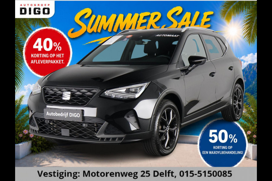 Seat Arona 1.0 TSI FR BUSINESS AUTOMAAT GARANTIE 5-2034* . APPLE CARPLAY & ANDRIOD AUTO . PARKEERSENSOREN V & A . STOELVERWARMING