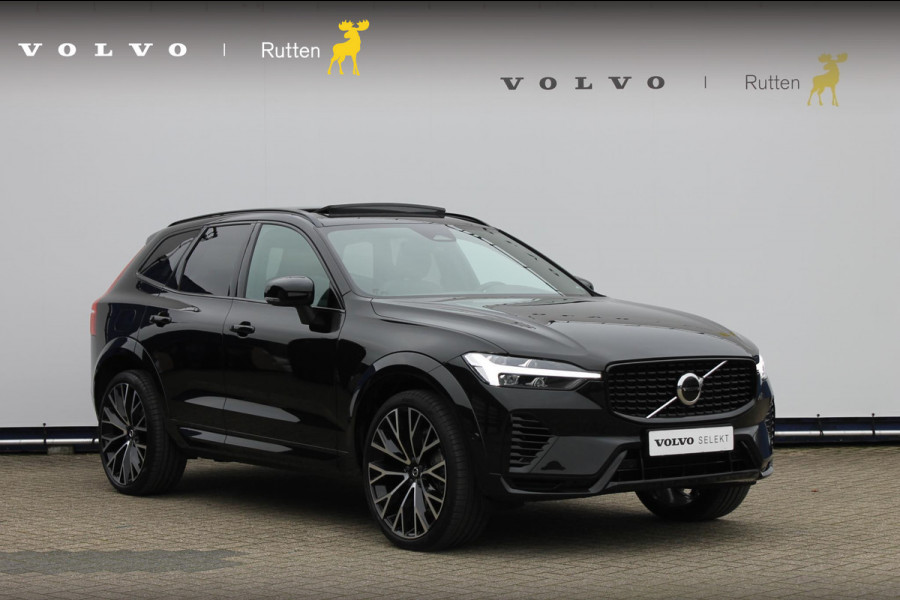 Volvo XC60 T6 Recharge AWD Long Range 350PK Dark Google Infotainment / Elektrisch schuif-kanteldak / 22" lichtmetalen velgen / Stoelventilatie-verwarming voor / Stuurwielverwarming
