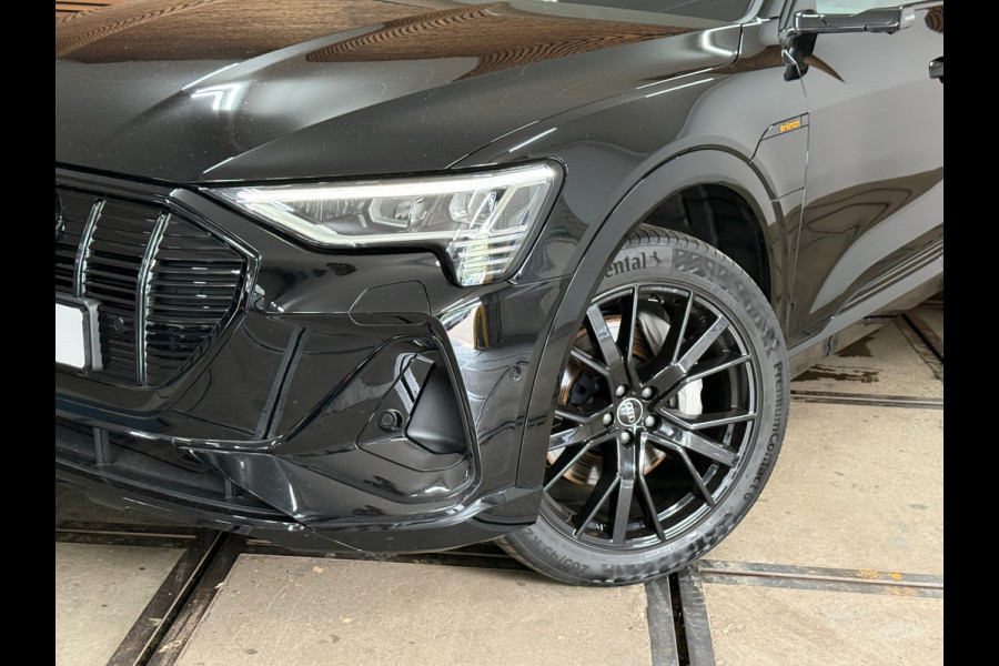 Audi e-tron E-tron 50 quattro S Black Edition 71 kWh | Panoramadak | Virtual Mirrors|360° Camera|Leder|Trekhaak | Memory | 21 Inch
