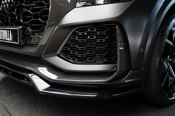 Audi RS Q8 4.0 TFSI B&O Ceramic HUD Massage Carbon Softclose Nachtzicht ACC Keyless 360 Camera Stoelventilatie Elektr. achterklep Memory seats Elektr. trekhaak Navi Niveauregeling PDC Stoelverwarming LM velgen