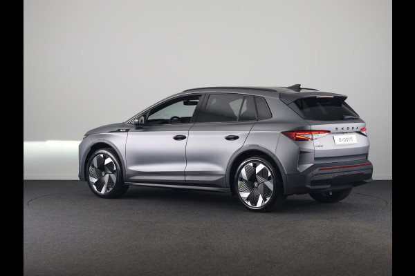 Škoda Elroq 85x RS 340pk 4x4 | Matt Grey | 340 PK | Warmtepomp | Adaptief onderstel | 21" lichtmetaal |
