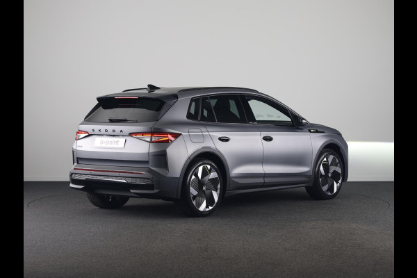 Škoda Elroq 85x RS 340pk 4x4 | Matt Grey | 340 PK | Warmtepomp | Adaptief onderstel | 21" lichtmetaal |