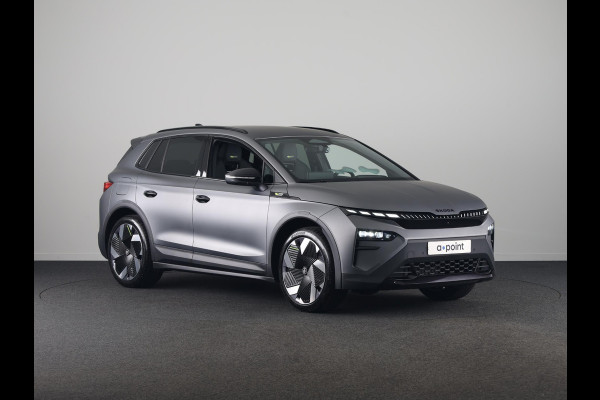 Škoda Elroq 85x RS 340pk 4x4 | Matt Grey | 340 PK | Warmtepomp | Adaptief onderstel | 21" lichtmetaal |