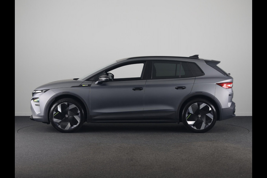 Škoda Elroq 85x RS 340pk 4x4 | Matt Grey | 340 PK | Warmtepomp | Adaptief onderstel | 21" lichtmetaal |