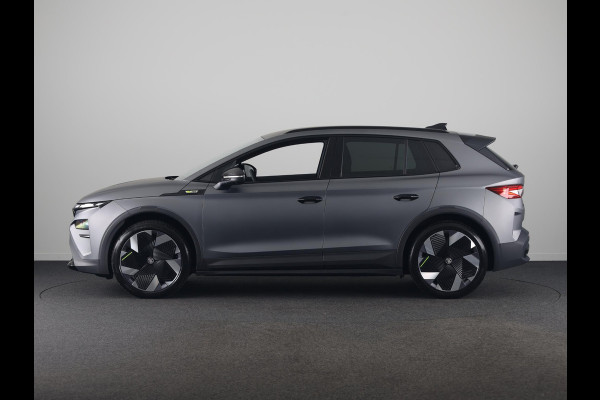 Škoda Elroq 85x RS 340pk 4x4 | Matt Grey | 340 PK | Warmtepomp | Adaptief onderstel | 21" lichtmetaal |