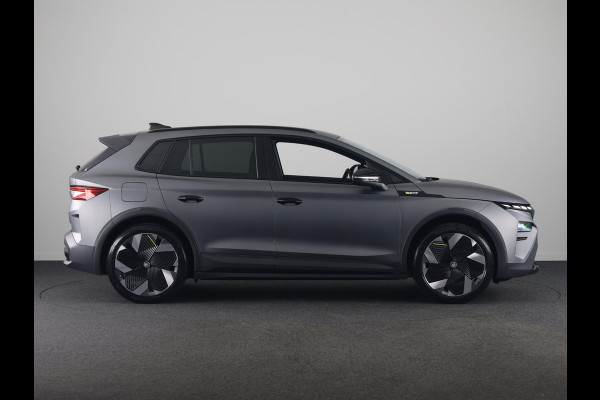 Škoda Elroq 85x RS 340pk 4x4 | Matt Grey | 340 PK | Warmtepomp | Adaptief onderstel | 21" lichtmetaal |