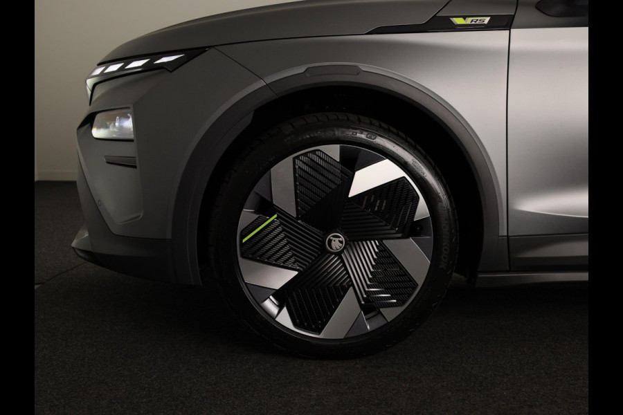 Škoda Elroq 85x RS 340pk 4x4 | Matt Grey | 340 PK | Warmtepomp | Adaptief onderstel | 21" lichtmetaal |