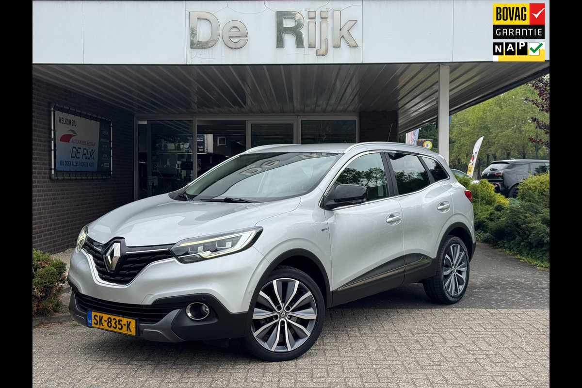 Renault Kadjar 1.2 TCe Bose | Afn. Trekhaak, Leder, Navi, Camera, Cruise, Stoelverw. | NAP, Goed onderhouden |