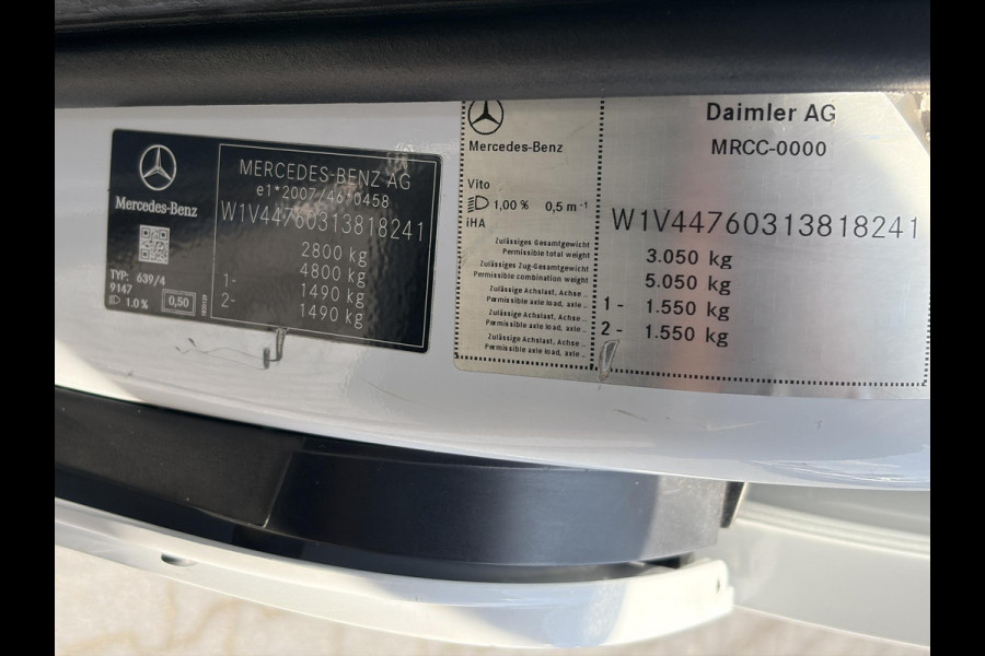 Mercedes-Benz Vito 116 CDI Lang*CRUISE*CLIMA*DUBBEL SCHUIF*CAM*NAVI*