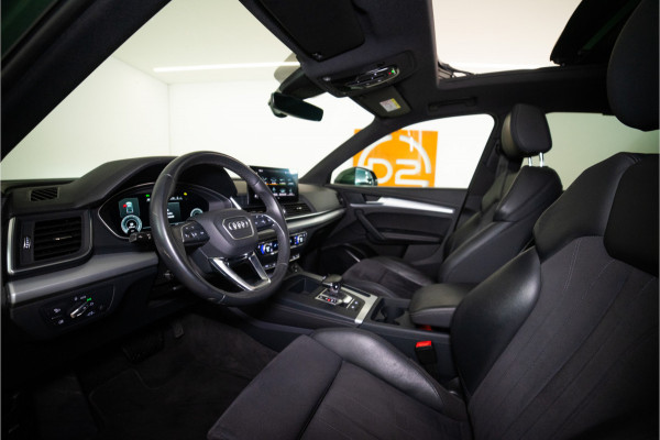 Audi Q5 Sportback 55 TFSI e S Line 367PK | District Green | Pano | Virtual | 21'' | SQ5 Sierstukken | 12 MND Garantie