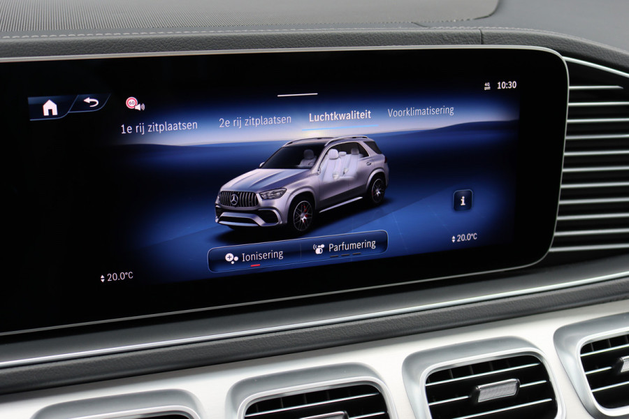 Mercedes-Benz GLE AMG 53 Hybrid 4MATIC+ Premium+ | Luchtvering | Stoelventilatie | Massage | Trekhaak | Burmester | Vlakkenverwarming | Soft-Close | Surround Camera | Nappa Leder | HUD |