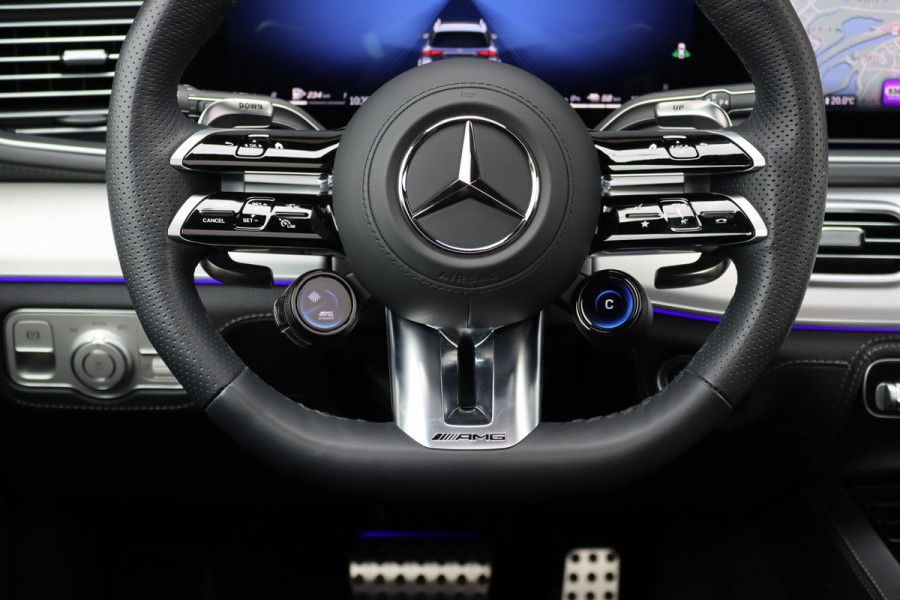 Mercedes-Benz GLE AMG 53 Hybrid 4MATIC+ Premium+ | Luchtvering | Stoelventilatie | Massage | Trekhaak | Burmester | Vlakkenverwarming | Soft-Close | Surround Camera | Nappa Leder | HUD |