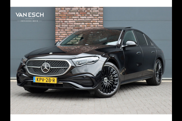 Mercedes-Benz E-Klasse 400 e 4MATIC AMG Line | Luchtvering | Achterasbesturing | Hyperscreen | Distronic+ | Trekhaak | Digital Light | HUD | Burmester | Achterbank Verwarmd |3D-Display |