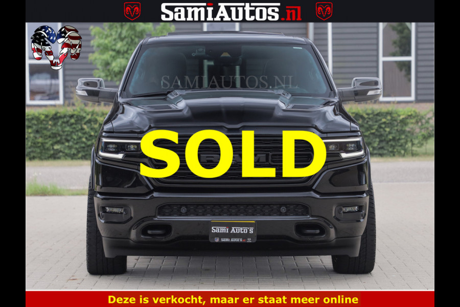 Dodge Ram 1500 LIMITED NIGHT | BOM VOL | HUD | MWK | LUCHTVERING | PANODAK | 5.7 V8 HEMI 402PK | DC | DUBBELE CABINE | 5 PERSOONS | GRIJSKENTEKEN PICK UP | DASHCAM | ALARM | OPEN UITLAAT KLEP | | De specialist in Amerikaanse pick‑ups in Nederland en Europa.