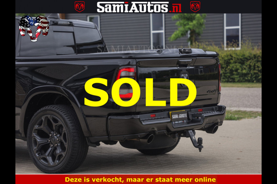 Dodge Ram 1500 LIMITED NIGHT | BOM VOL | HUD | MWK | LUCHTVERING | PANODAK | 5.7 V8 HEMI 402PK | DC | DUBBELE CABINE | 5 PERSOONS | GRIJSKENTEKEN PICK UP | DASHCAM | ALARM | OPEN UITLAAT KLEP | | De specialist in Amerikaanse pick‑ups in Nederland en Europa.