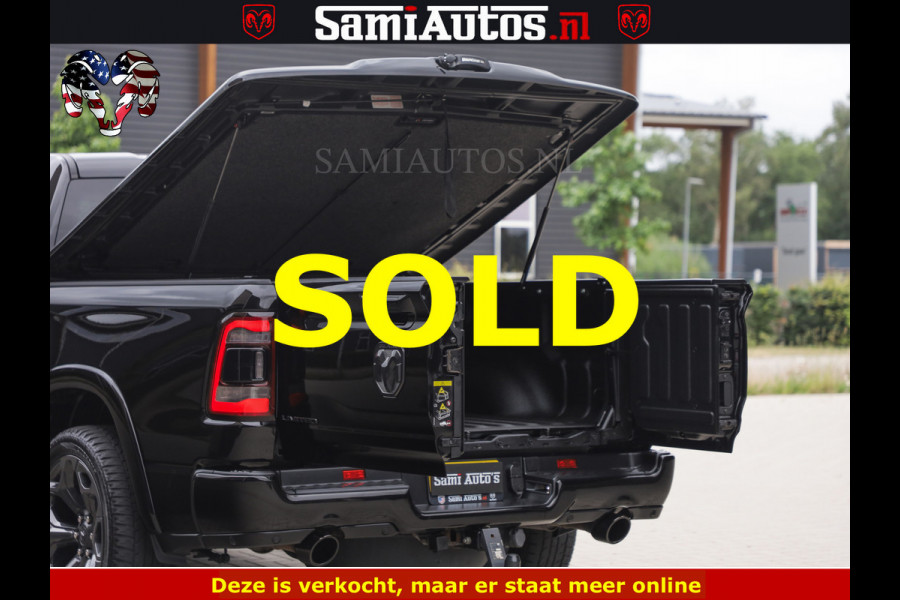 Dodge Ram 1500 LIMITED NIGHT | BOM VOL | HUD | MWK | LUCHTVERING | PANODAK | 5.7 V8 HEMI 402PK | DC | DUBBELE CABINE | 5 PERSOONS | GRIJSKENTEKEN PICK UP | DASHCAM | ALARM | OPEN UITLAAT KLEP | | De specialist in Amerikaanse pick‑ups in Nederland en Europa.