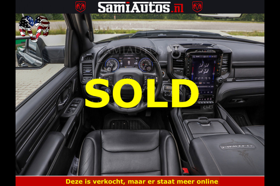 Dodge Ram 1500 LIMITED NIGHT | BOM VOL | HUD | MWK | LUCHTVERING | PANODAK | 5.7 V8 HEMI 402PK | DC | DUBBELE CABINE | 5 PERSOONS | GRIJSKENTEKEN PICK UP | DASHCAM | ALARM | OPEN UITLAAT KLEP | | De specialist in Amerikaanse pick‑ups in Nederland en Europa.