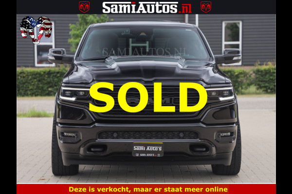 Dodge Ram 1500 LIMITED NIGHT | BOM VOL | HUD | MWK | LUCHTVERING | PANODAK | 5.7 V8 HEMI 402PK | DC | DUBBELE CABINE | 5 PERSOONS | GRIJSKENTEKEN PICK UP | DASHCAM | ALARM | OPEN UITLAAT KLEP | | De specialist in Amerikaanse pick‑ups in Nederland en Europa.