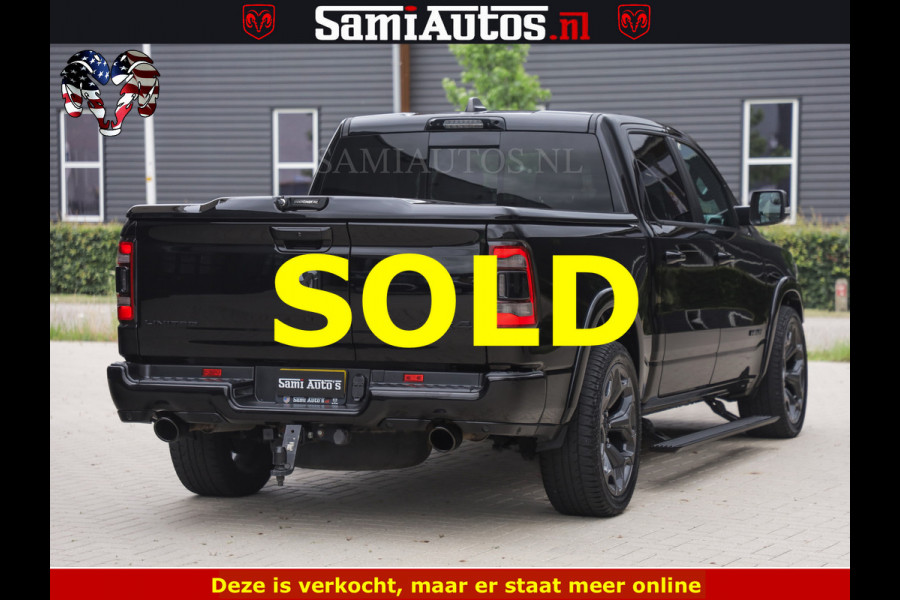 Dodge Ram 1500 LIMITED NIGHT | BOM VOL | HUD | MWK | LUCHTVERING | PANODAK | 5.7 V8 HEMI 402PK | DC | DUBBELE CABINE | 5 PERSOONS | GRIJSKENTEKEN PICK UP | DASHCAM | ALARM | OPEN UITLAAT KLEP | | De specialist in Amerikaanse pick‑ups in Nederland en Europa.