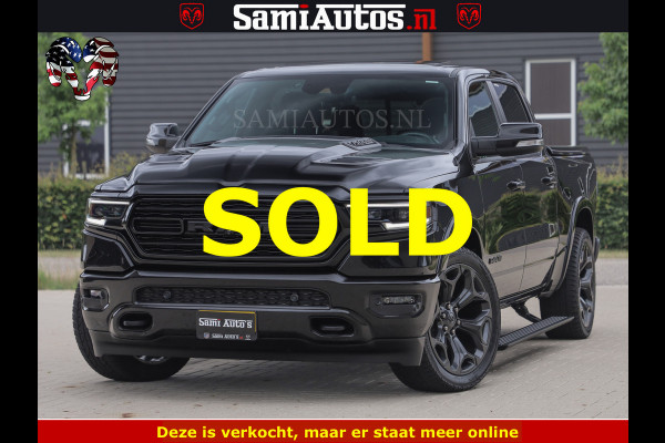 Dodge Ram 1500 LIMITED NIGHT | BOM VOL | HUD | MWK | LUCHTVERING | PANODAK | 5.7 V8 HEMI 402PK | DC | DUBBELE CABINE | 5 PERSOONS | GRIJSKENTEKEN PICK UP | DASHCAM | ALARM | OPEN UITLAAT KLEP | | De specialist in Amerikaanse pick‑ups in Nederland en Europa.
