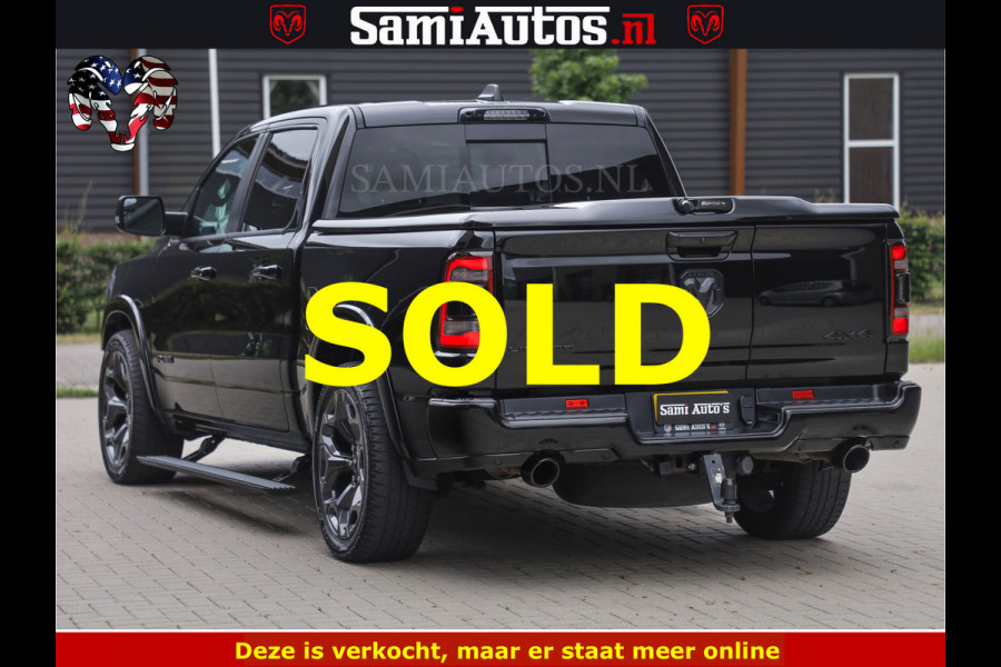 Dodge Ram 1500 LIMITED NIGHT | BOM VOL | HUD | MWK | LUCHTVERING | PANODAK | 5.7 V8 HEMI 402PK | DC | DUBBELE CABINE | 5 PERSOONS | GRIJSKENTEKEN PICK UP | DASHCAM | ALARM | OPEN UITLAAT KLEP | | De specialist in Amerikaanse pick‑ups in Nederland en Europa.