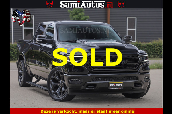 Dodge Ram 1500 LIMITED NIGHT | BOM VOL | HUD | MWK | LUCHTVERING | PANODAK | 5.7 V8 HEMI 402PK | DC | DUBBELE CABINE | 5 PERSOONS | GRIJSKENTEKEN PICK UP | DASHCAM | ALARM | OPEN UITLAAT KLEP | | De specialist in Amerikaanse pick‑ups in Nederland en Europa.