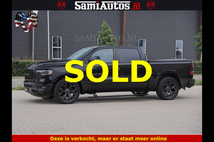 Dodge Ram 1500 LIMITED NIGHT | BOM VOL | HUD | MWK | LUCHTVERING | PANODAK | 5.7 V8 HEMI 402PK | DC | DUBBELE CABINE | 5 PERSOONS | GRIJSKENTEKEN PICK UP | DASHCAM | ALARM | OPEN UITLAAT KLEP | | De specialist in Amerikaanse pick‑ups in Nederland en Europa.