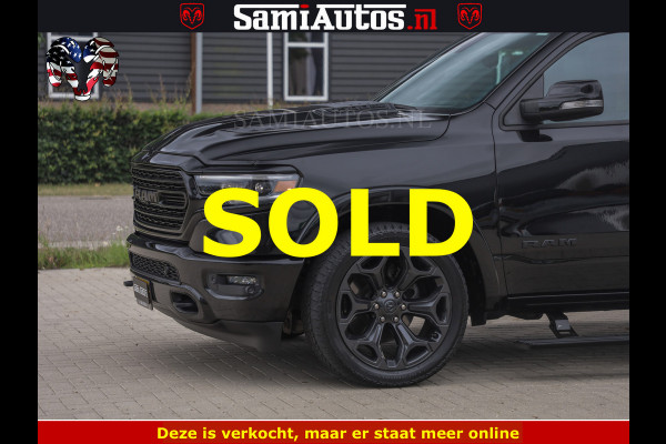 Dodge Ram 1500 LIMITED NIGHT | BOM VOL | HUD | MWK | LUCHTVERING | PANODAK | 5.7 V8 HEMI 402PK | DC | DUBBELE CABINE | 5 PERSOONS | GRIJSKENTEKEN PICK UP | DASHCAM | ALARM | OPEN UITLAAT KLEP | | De specialist in Amerikaanse pick‑ups in Nederland en Europa.