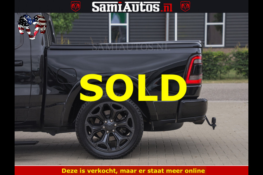Dodge Ram 1500 LIMITED NIGHT | BOM VOL | HUD | MWK | LUCHTVERING | PANODAK | 5.7 V8 HEMI 402PK | DC | DUBBELE CABINE | 5 PERSOONS | GRIJSKENTEKEN PICK UP | DASHCAM | ALARM | OPEN UITLAAT KLEP | | De specialist in Amerikaanse pick‑ups in Nederland en Europa.