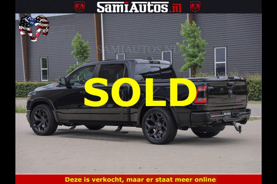 Dodge Ram 1500 LIMITED NIGHT | BOM VOL | HUD | MWK | LUCHTVERING | PANODAK | 5.7 V8 HEMI 402PK | DC | DUBBELE CABINE | 5 PERSOONS | GRIJSKENTEKEN PICK UP | DASHCAM | ALARM | OPEN UITLAAT KLEP | | De specialist in Amerikaanse pick‑ups in Nederland en Europa.