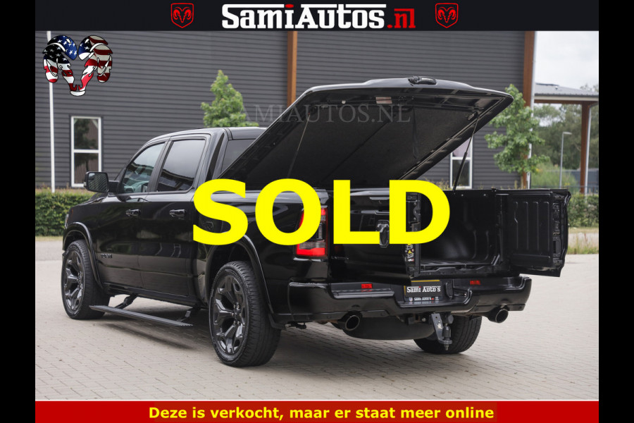 Dodge Ram 1500 LIMITED NIGHT | BOM VOL | HUD | MWK | LUCHTVERING | PANODAK | 5.7 V8 HEMI 402PK | DC | DUBBELE CABINE | 5 PERSOONS | GRIJSKENTEKEN PICK UP | DASHCAM | ALARM | OPEN UITLAAT KLEP | | De specialist in Amerikaanse pick‑ups in Nederland en Europa.