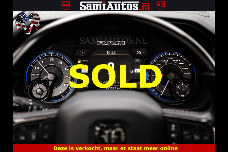 Dodge Ram 1500 LIMITED NIGHT | BOM VOL | HUD | MWK | LUCHTVERING | PANODAK | 5.7 V8 HEMI 402PK | DC | DUBBELE CABINE | 5 PERSOONS | GRIJSKENTEKEN PICK UP | DASHCAM | ALARM | OPEN UITLAAT KLEP | | De specialist in Amerikaanse pick‑ups in Nederland en Europa.